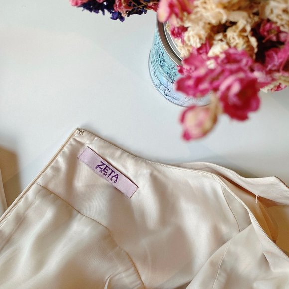 DR73 ZETA Off-White Office Dress - Picture 6 of 6